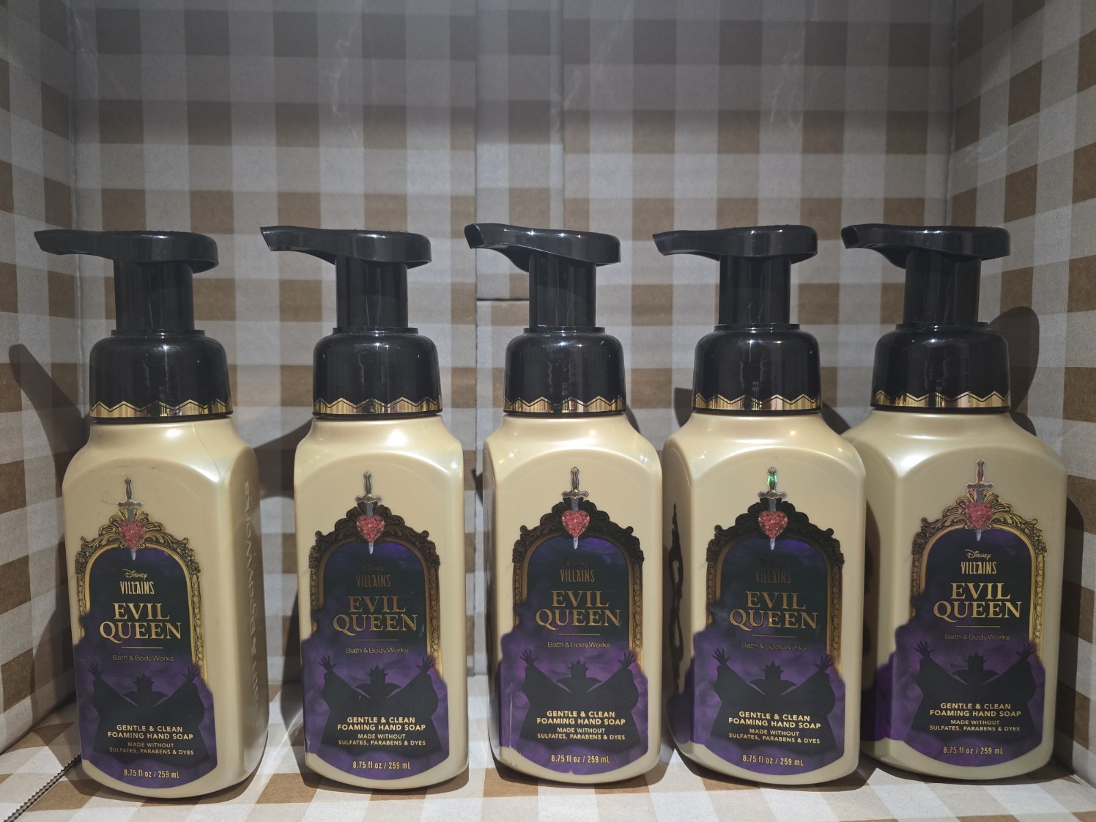 5 New DISNEY VILLAINS EVIL QUEEN BATH & BODY WORKS GENTLE FOAMING HAND SOAP
