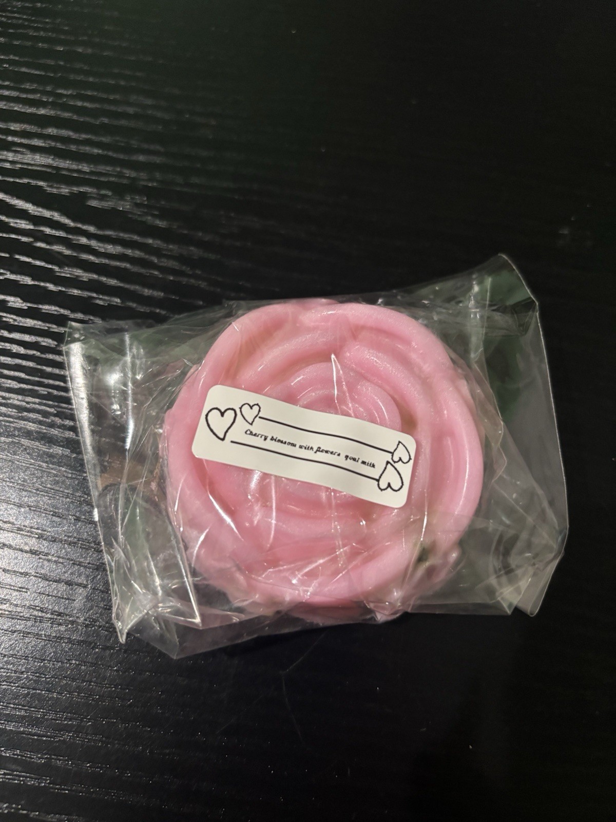 Pink Rose-Shaped Decorative cherry, blossom soap bar