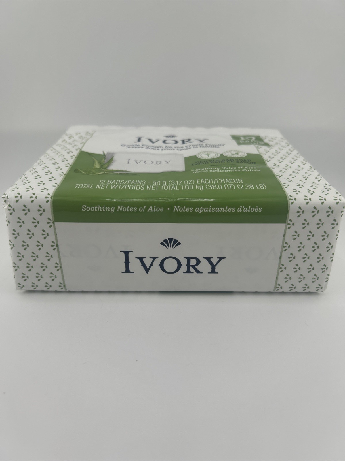 Ivory Bar Soap With Aloe All Skin Types 12 Count 3.17 oz/each New