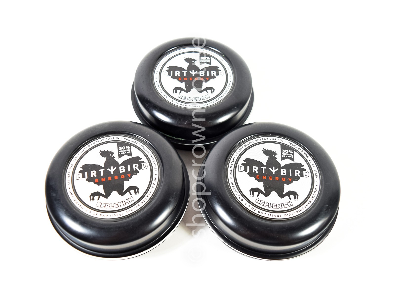 3 Dirty Bird Energy Replenish Caffeinated Soap UNSCENTED Dirtybird 5.5 oz bar