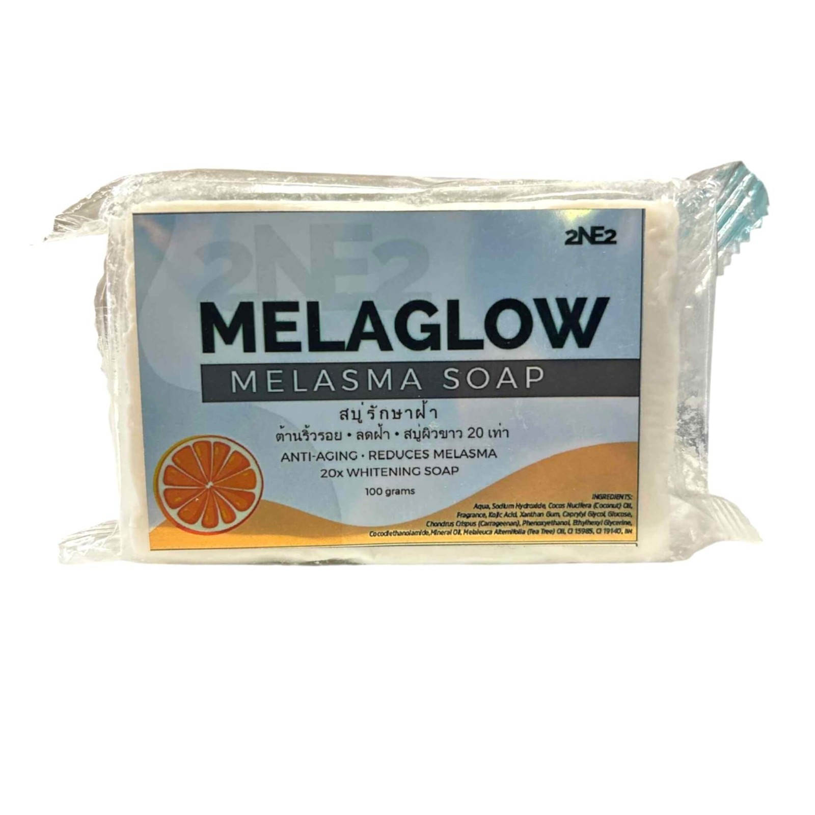 2NE2 Melaglow Soap 100g – Thai Skin Clarifying & Nourishing Bar