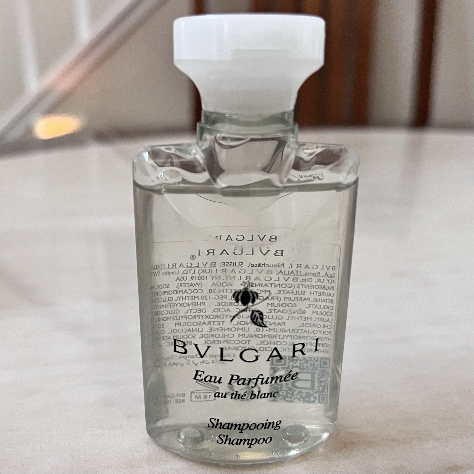 8pc BVLGARI Eau Perfumee Shampoo 1.3oz /40ml White Tea Travel Size Made In Italy