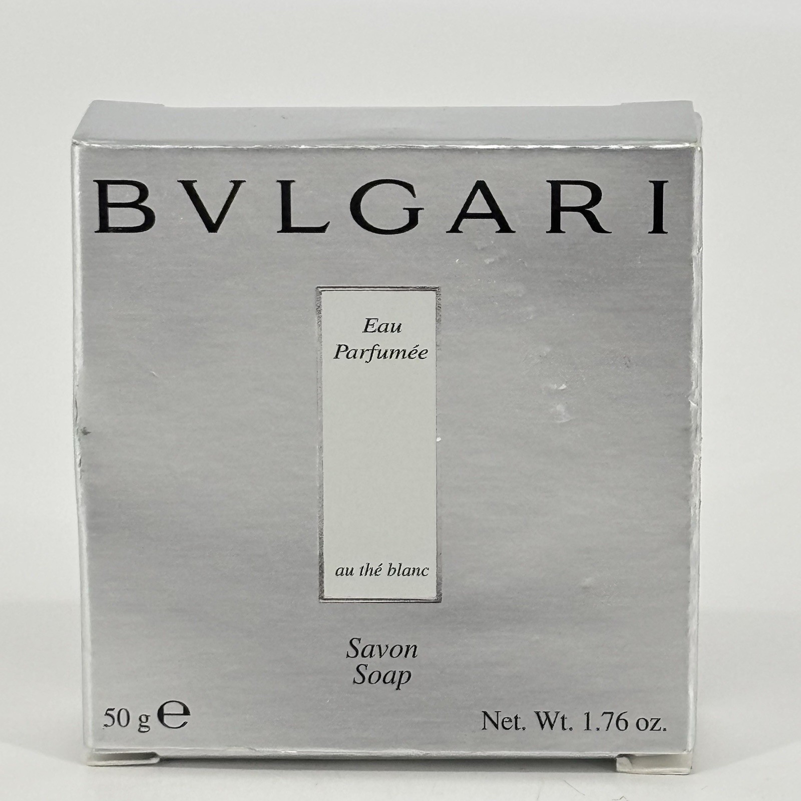 BVLGARI Eau Parfumée Au thé Blanc 50g 1.76oz Soap Bar NIB