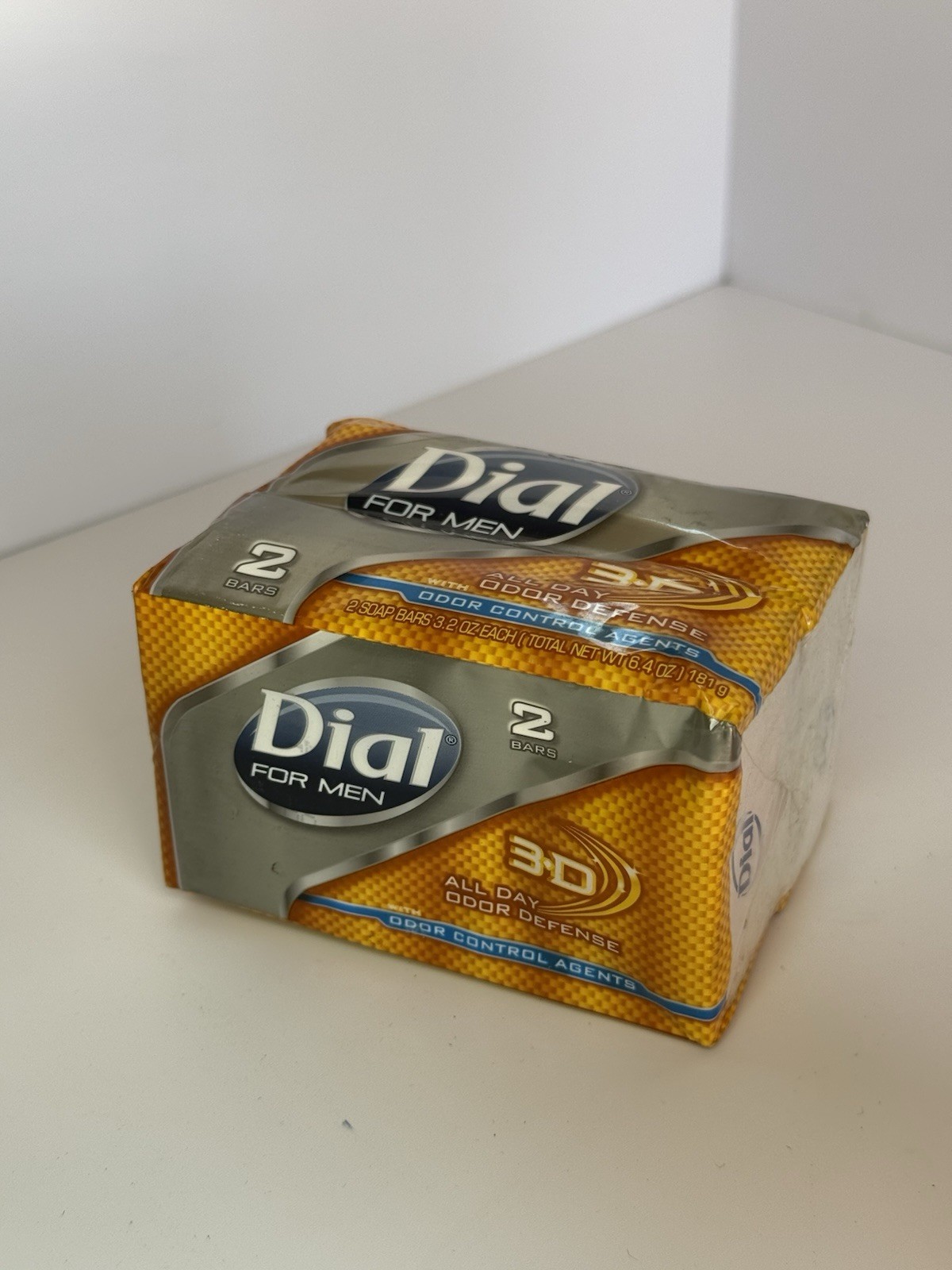 DIAL FOR MEN Odor 3D All Day Odor Defense 2 Bars 3.2 Oz Each- Discontinued