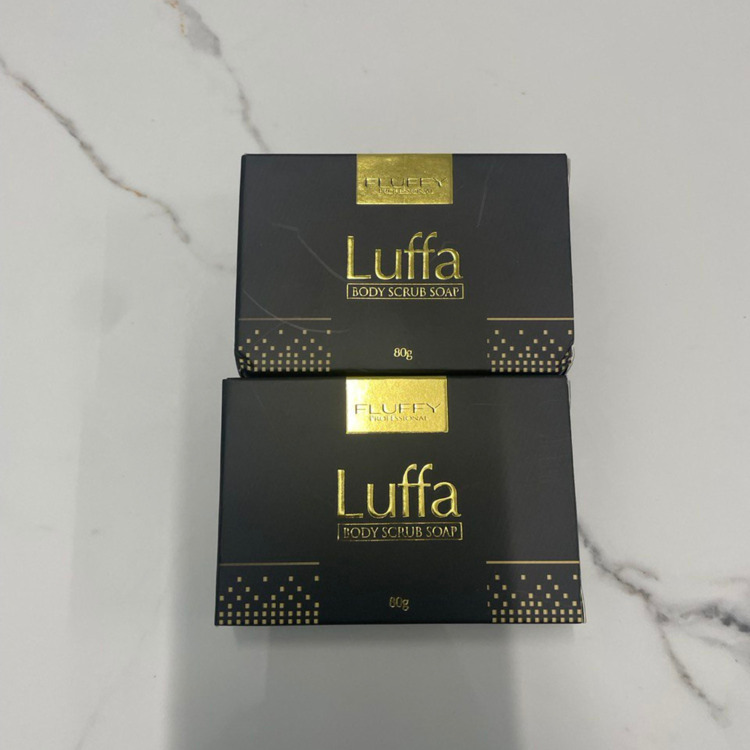 1 box Original Fluffy Luffa Body Scrub Bar Soap Remove Dirt dead skin cell 80g