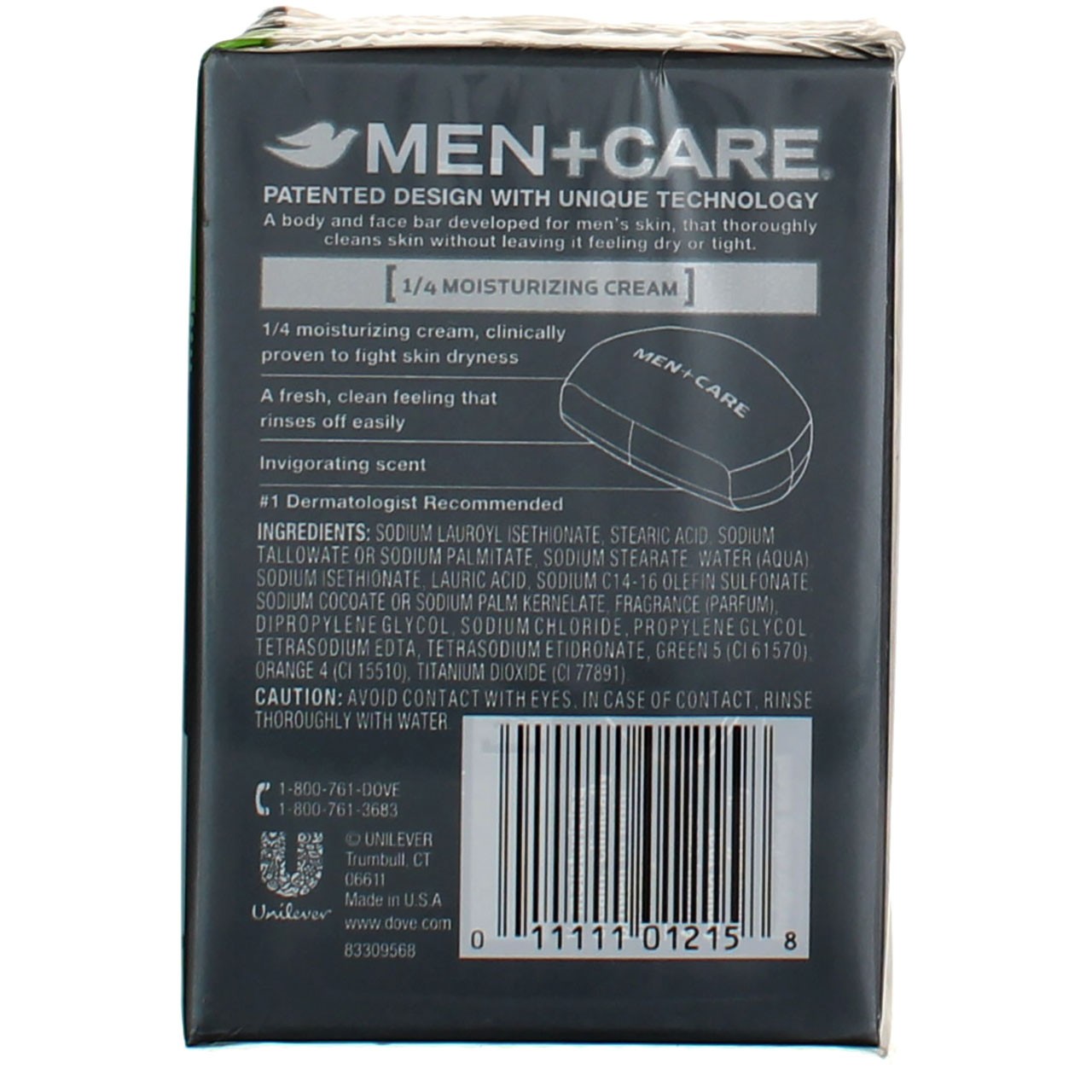 2 Pack Dove Men+Care Extra Fresh Extra Fresh Body + Face Bar, 4 oz, 2 Ct