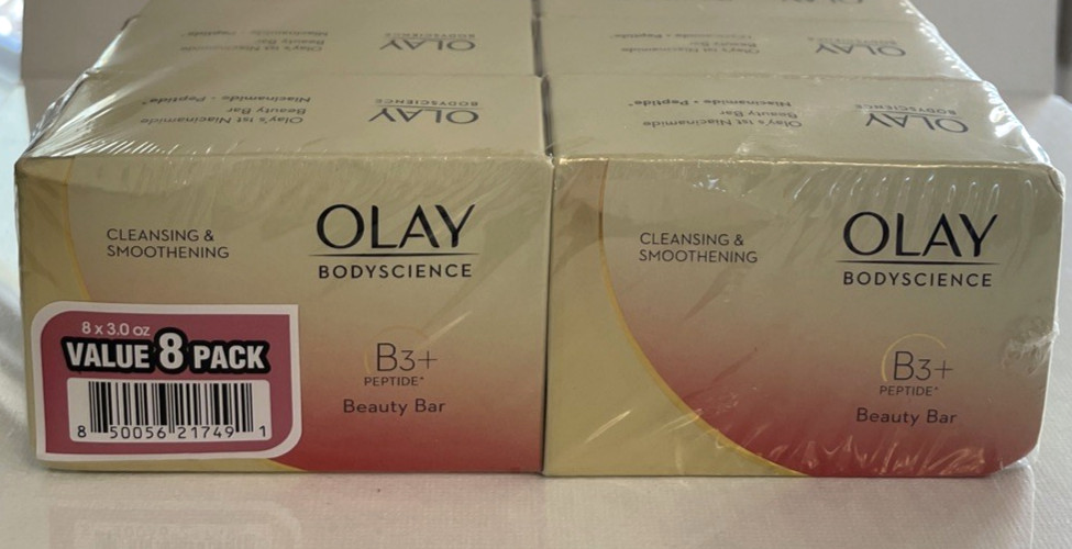 8 Olay Bioscience B3 Peptide Beauty Bar 3 oz. (85g) each (1-sealed 8pk)