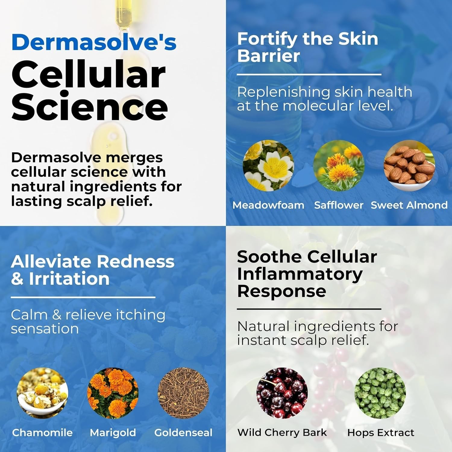 Psoriasis & Dandruff Oil, Dermatologist Approved for Flaky Scalp Relief