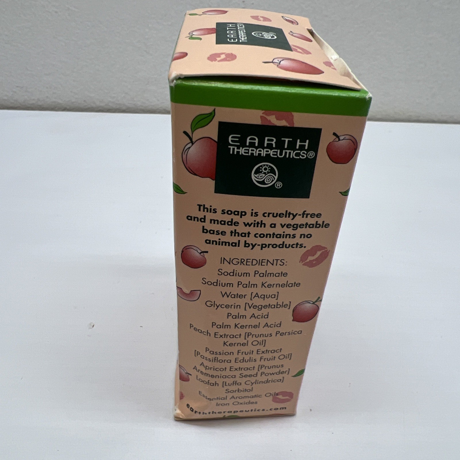 Earth Therapeutics Loofah Exfoliating Soap Peaches & Passion Vegan Cruelty Free