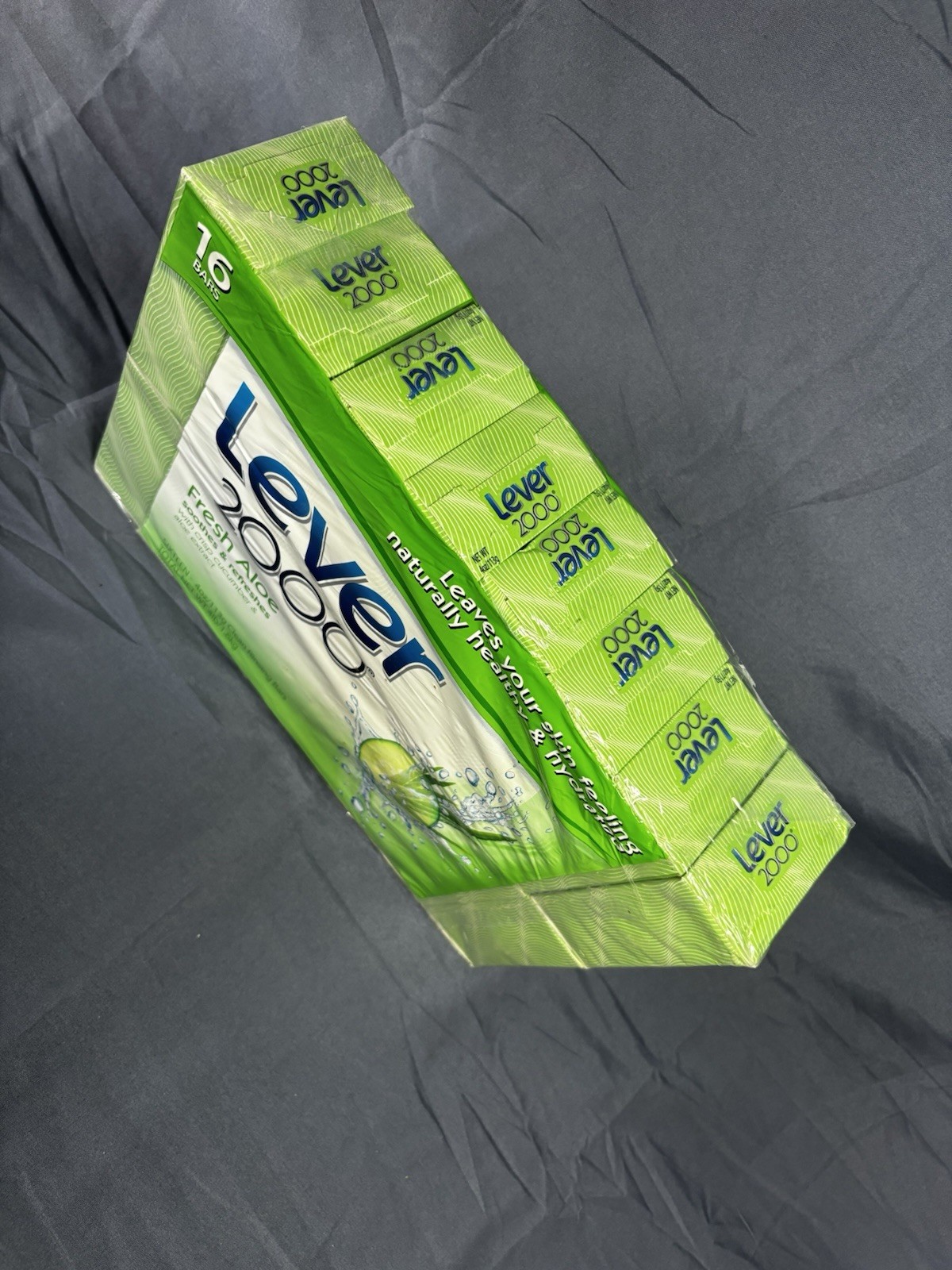 Lever 2000 Original Fresh Aloe Crisp Cucumber Aloe Glycerin Bar Soap 16 BARS USA