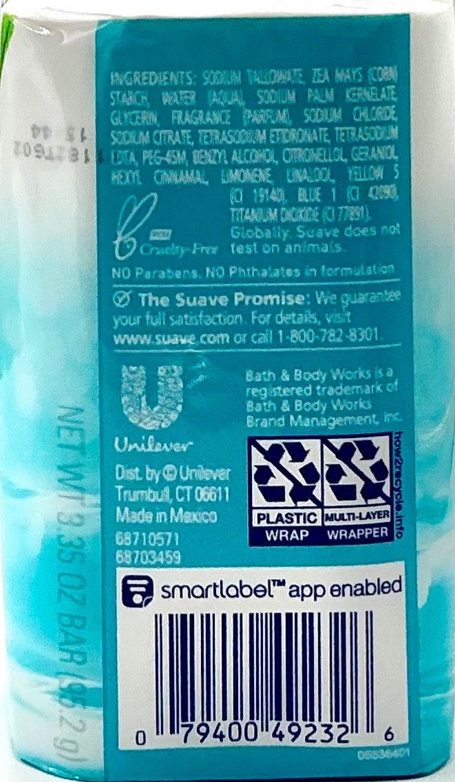 SUAVE Ocean Breeze Refreshing Soap Total of 16 Bars (3.35 oz ea) 8 Packs of 2