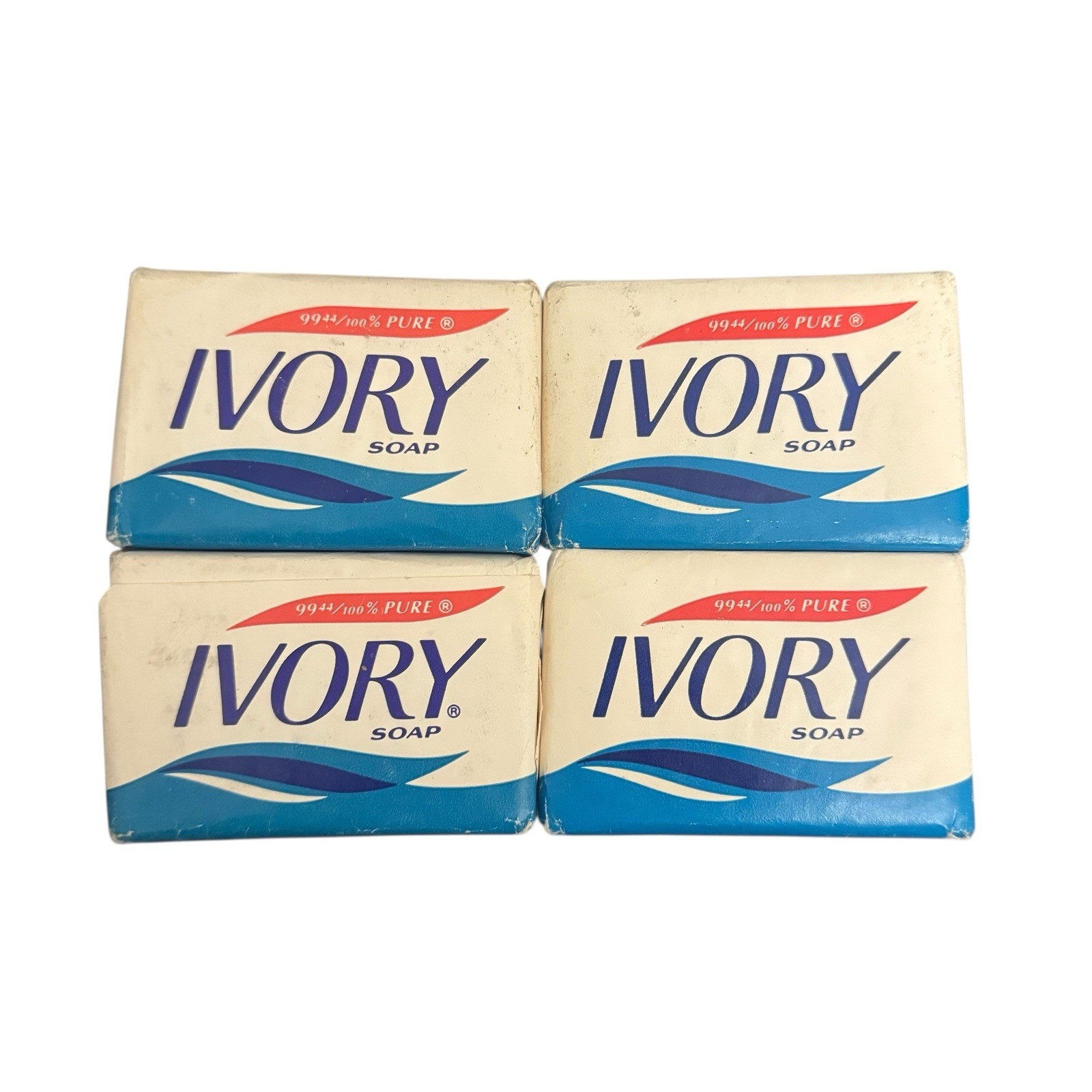 Lot of 4 Vtg Ivory Soap Bath Size Bars Original Wraps
