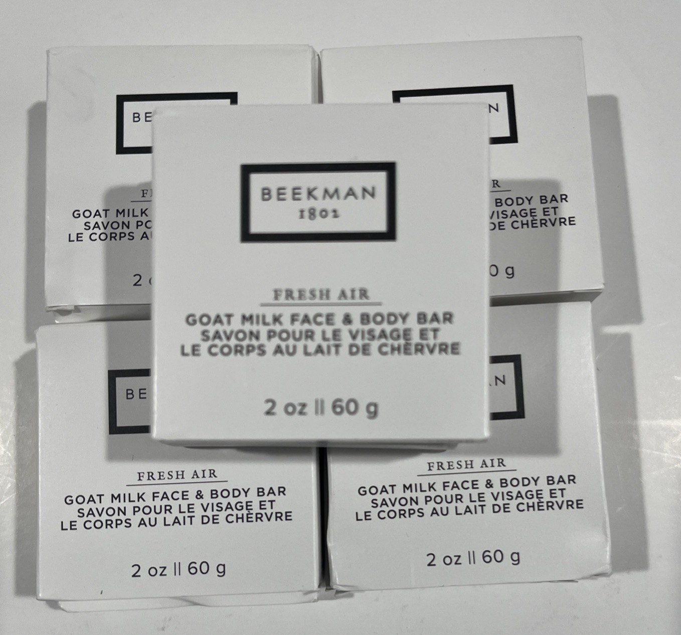 Lot Of 7 Beekman 1802 Fresh Air GOAT Milk Face & Body Bar. 2oz Bars.