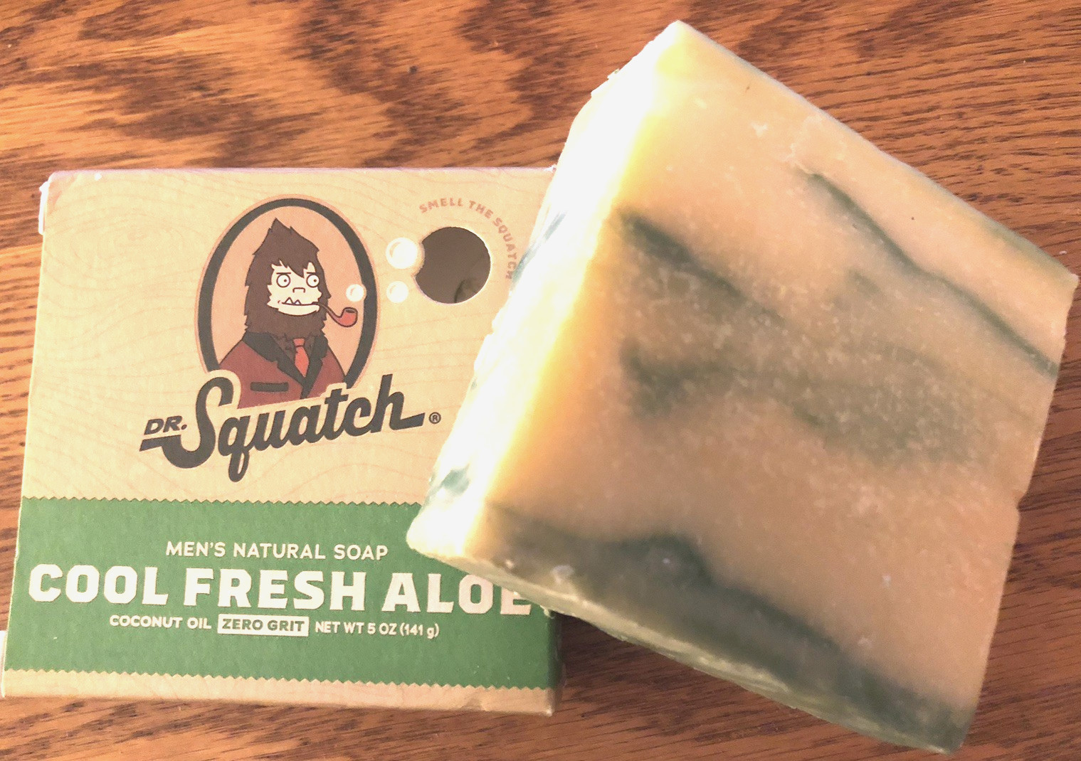 TWO 5 oz bars DR Squatch MENS NATURAL BAR SOAP COOL FRESH ALOE COCONUT OIL