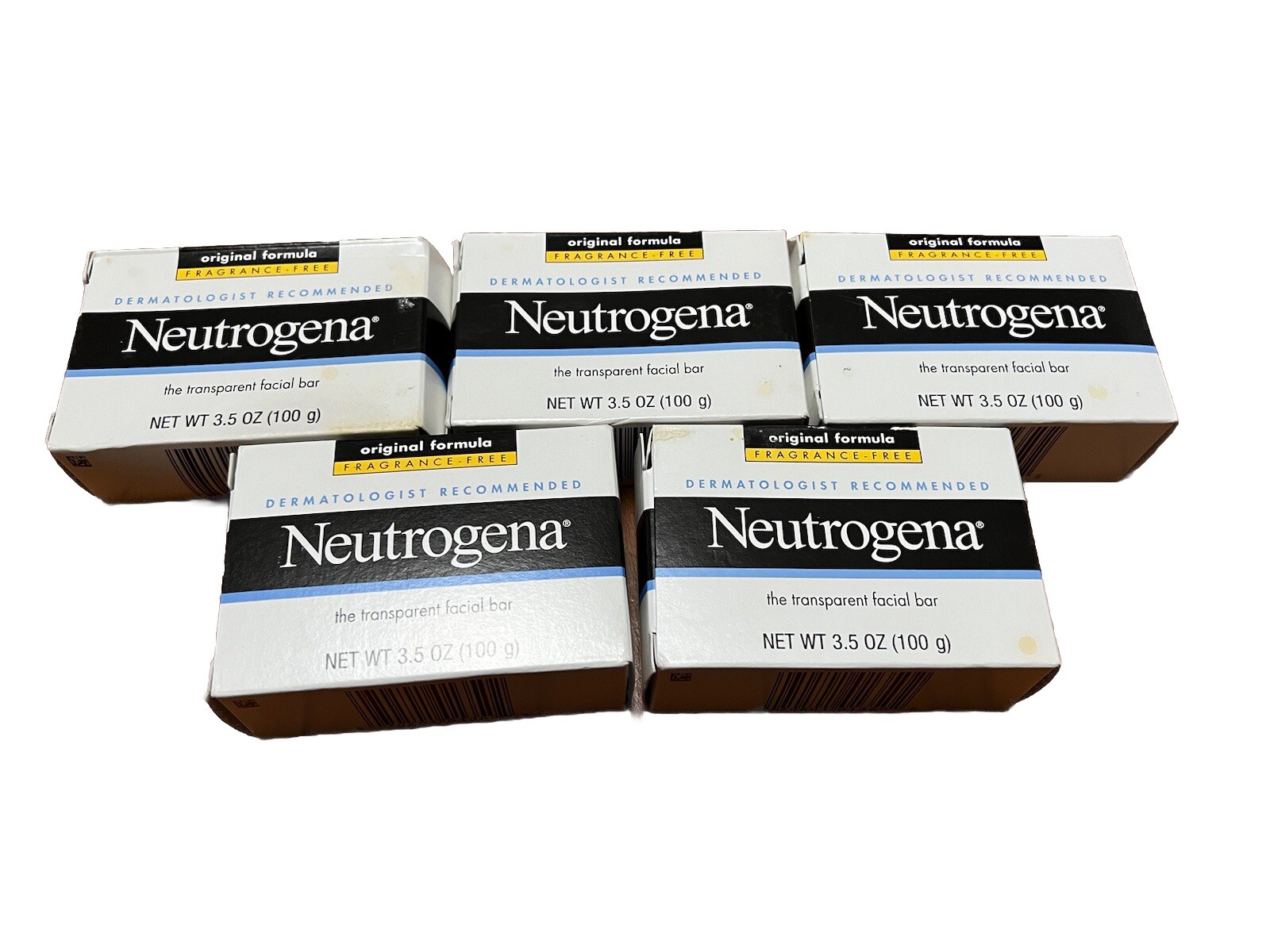 Neutrogena Transparent Facial Bar – Lot Of 5