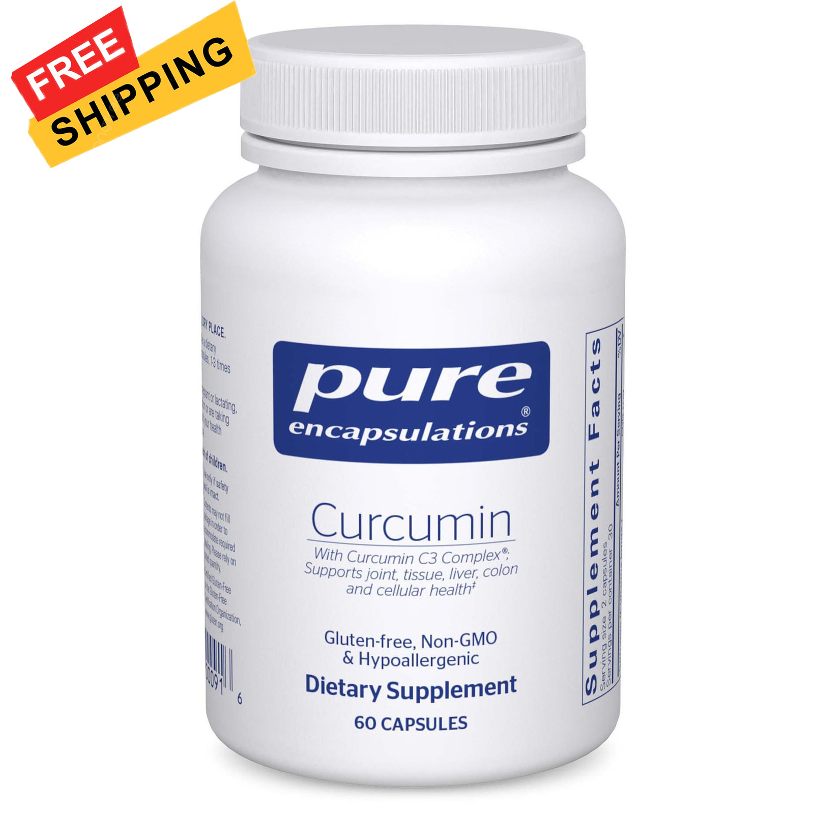 Pure Encapsulations Curcumin – 500 mg – Supports Joint 60 Count (Pack of 1)