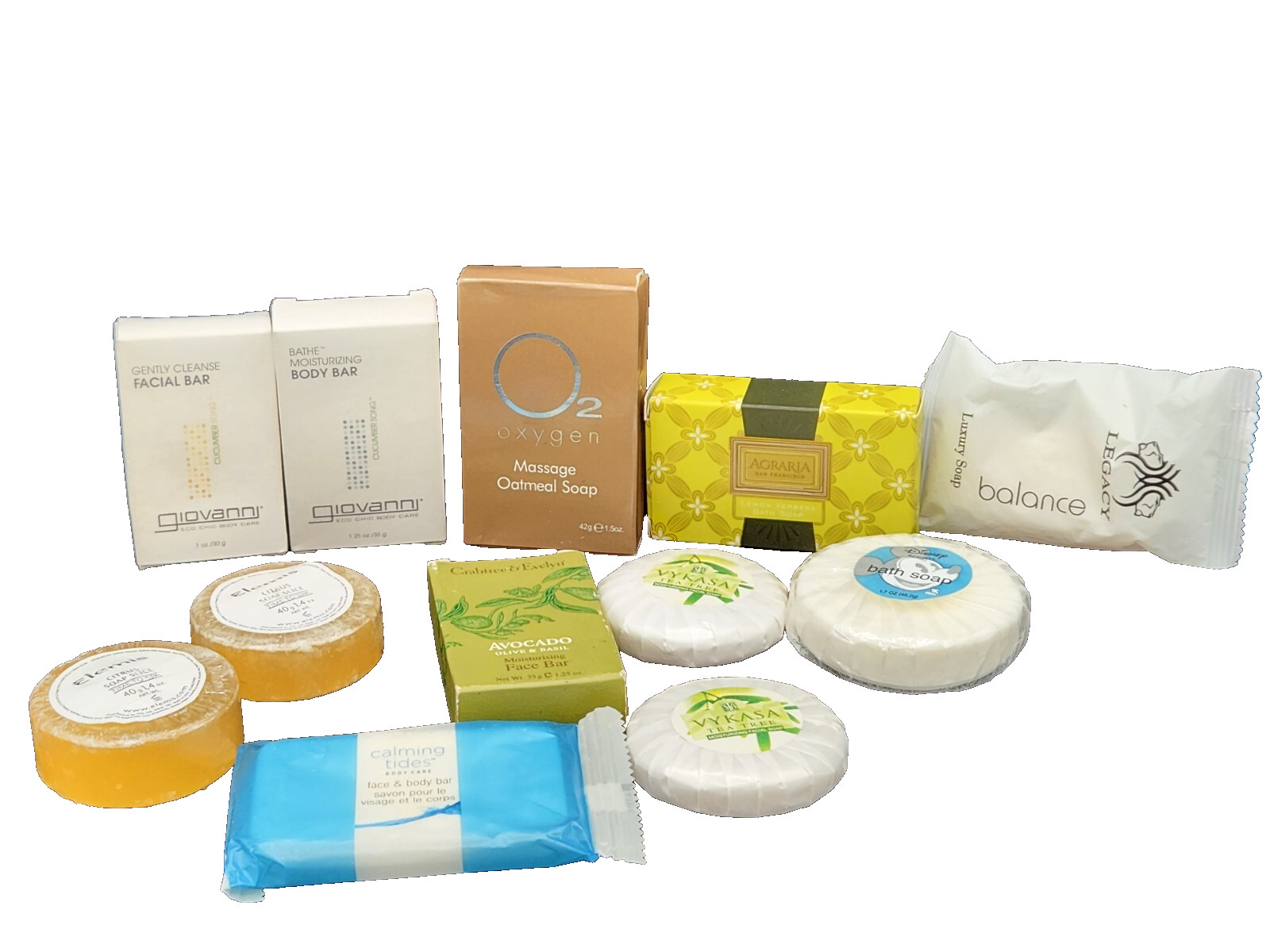 Disney Crabtree Elena’s Giovanni Travel Soap lot 11 bars Assorted
