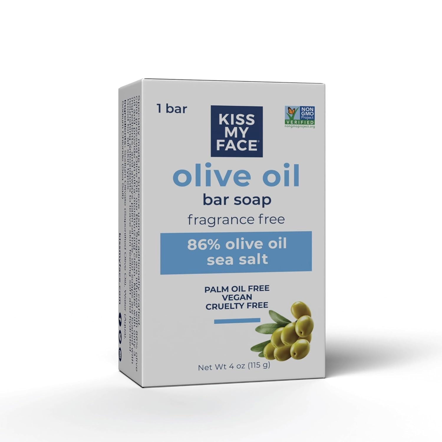 Kiss My Face Olive Oil Bar Soap 4 oz