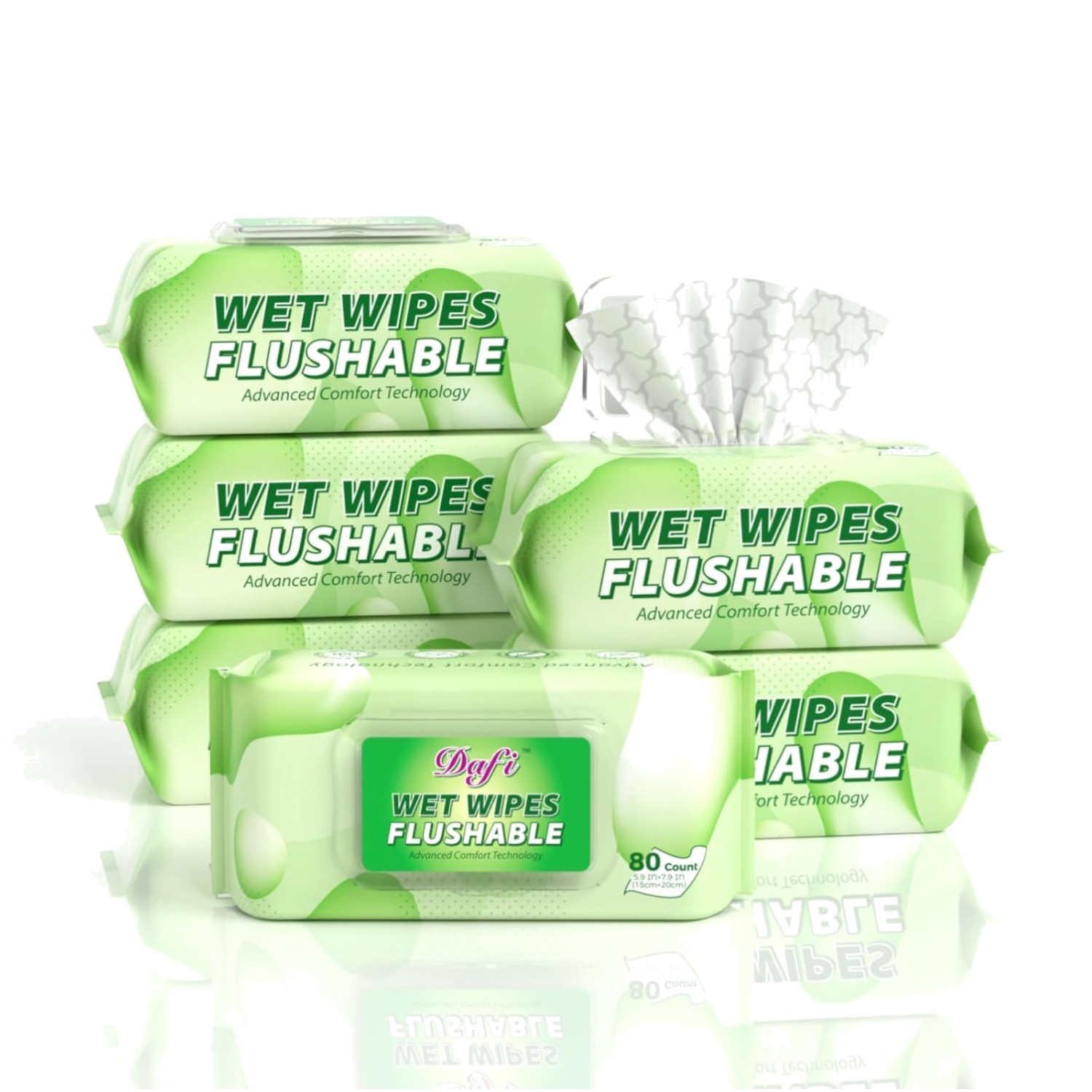 Eco-Friendly Flushable Wipes – 480 Count & 100% Plant-Based for Sensitive Skin
