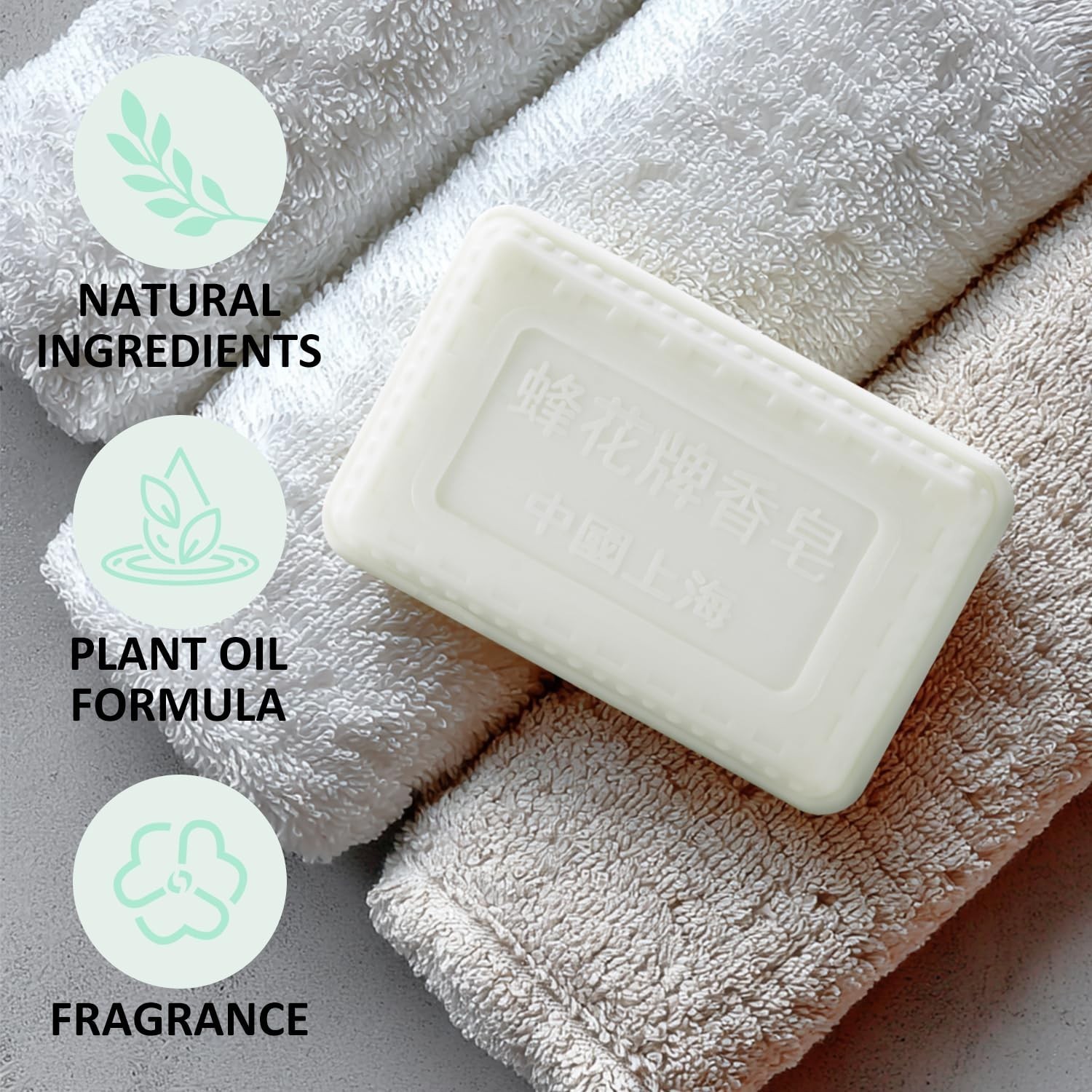 Bee & Flower Soap Jasmine 4.4 oz Each (Pack of 4)