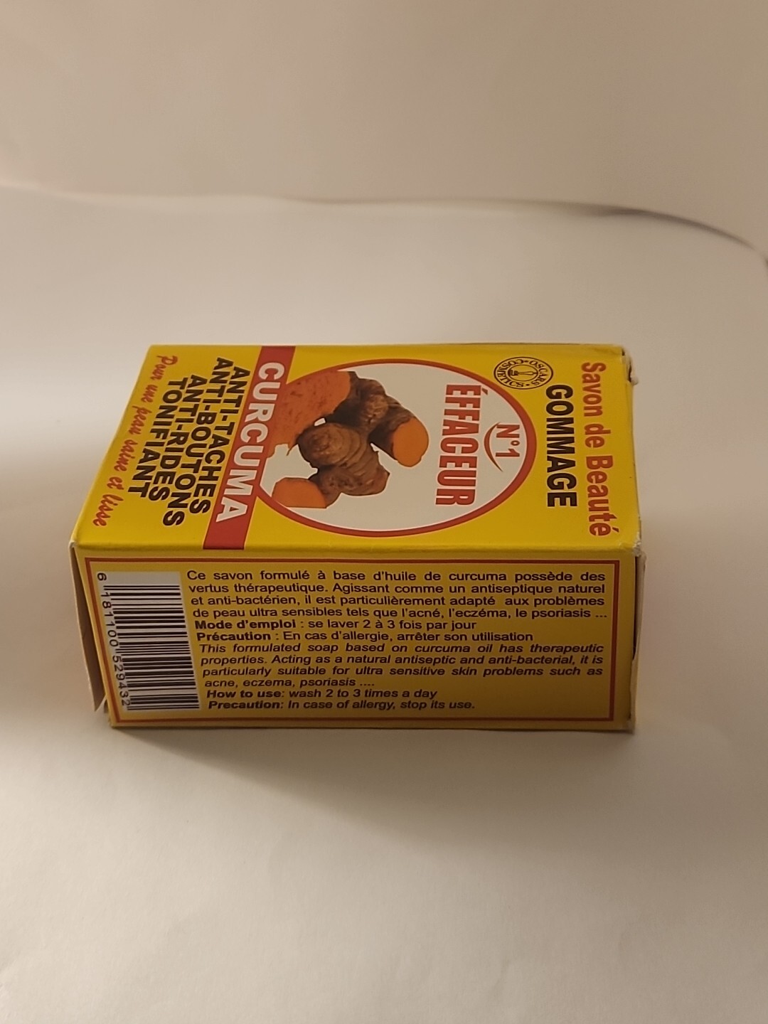 1×TUMERIC Soap Toniflying Glow Anti-Wrinkle ,Brighten All skin types 225g 7.5oz