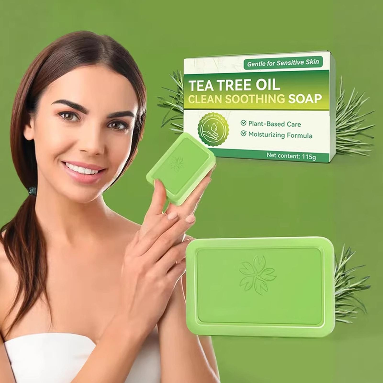 Veloma Soap Againstfungal Soap Relief Soap Bar –Body Wash Designed For Face Tea