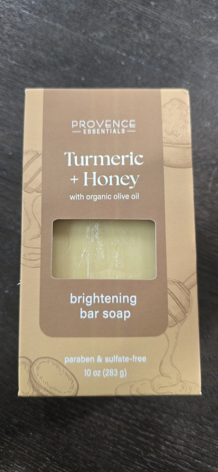 Provence Essentials Turmeric Honey Brightening Bar Soap Paraben-Free 10 oz