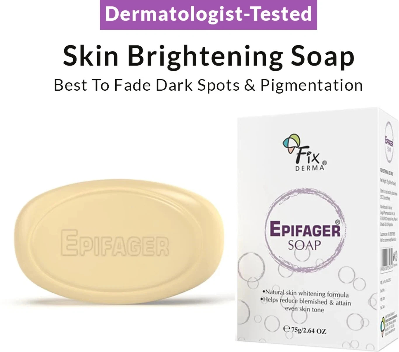 Fixderma Cleansing Soap 75 g Pack of 2 Fast Shipping