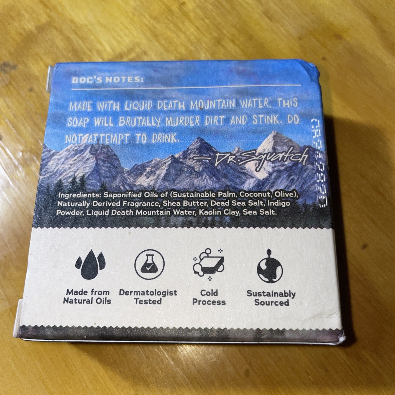 Dr. Squatch DIRT Murderer Limited Ed Zero Grit Soap Liquid Death Dead Sea Salt🧼