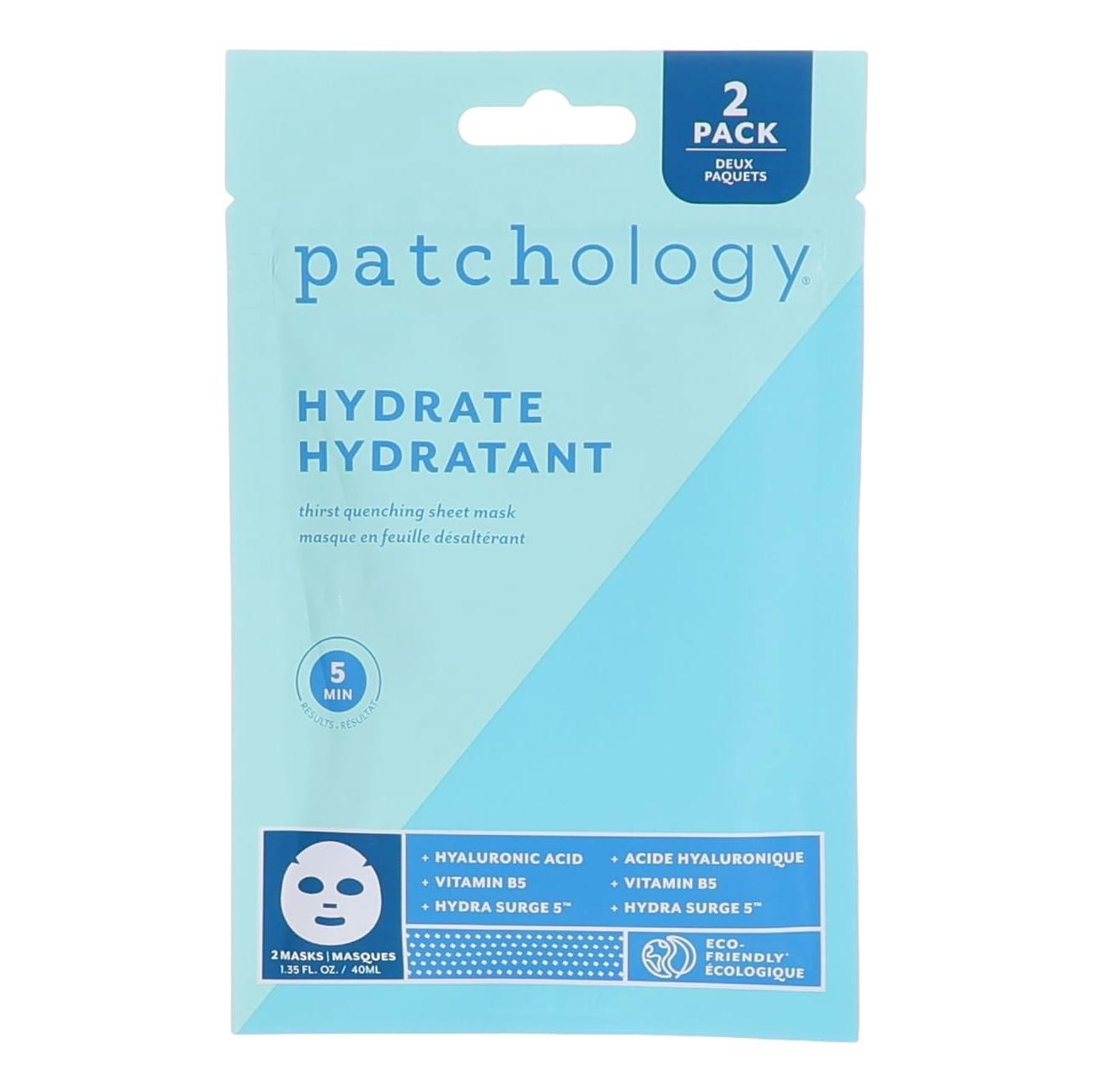 Patchology Hydrate Hydrant by Patchology, Face Mask – 2 Sheets