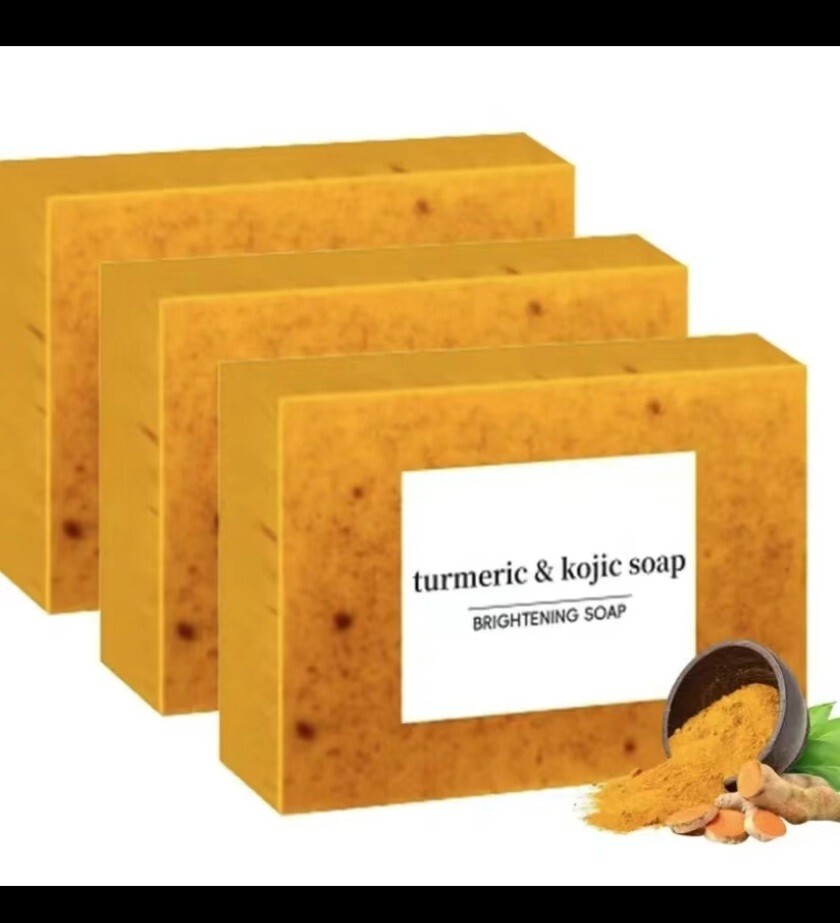 Tumeric Lemon + Kojic Acid Soap Skin Whitening Dark Spot 3.53oz