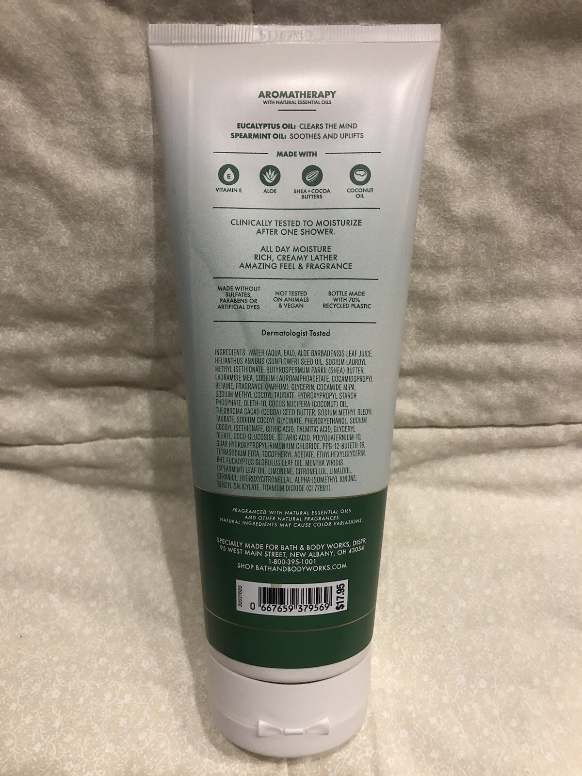 Bath & body works moisturizing body wash Eucalyptus & Spearmint New