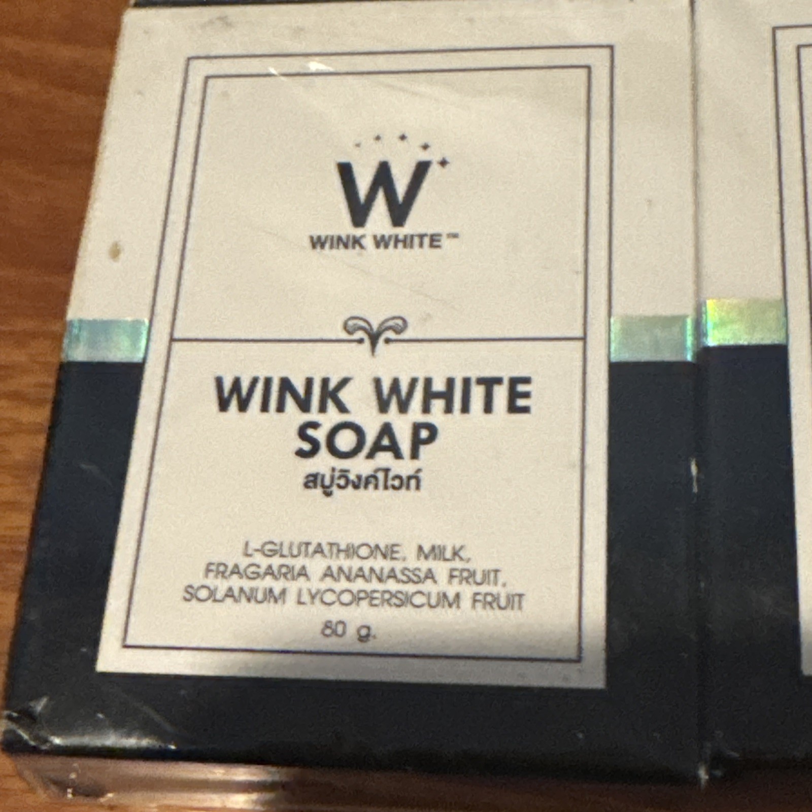 Lot Of 4 WINK WHITE SOAP Gluta Goat Milk Fast Bright Soft Skin Anti Aging 80g