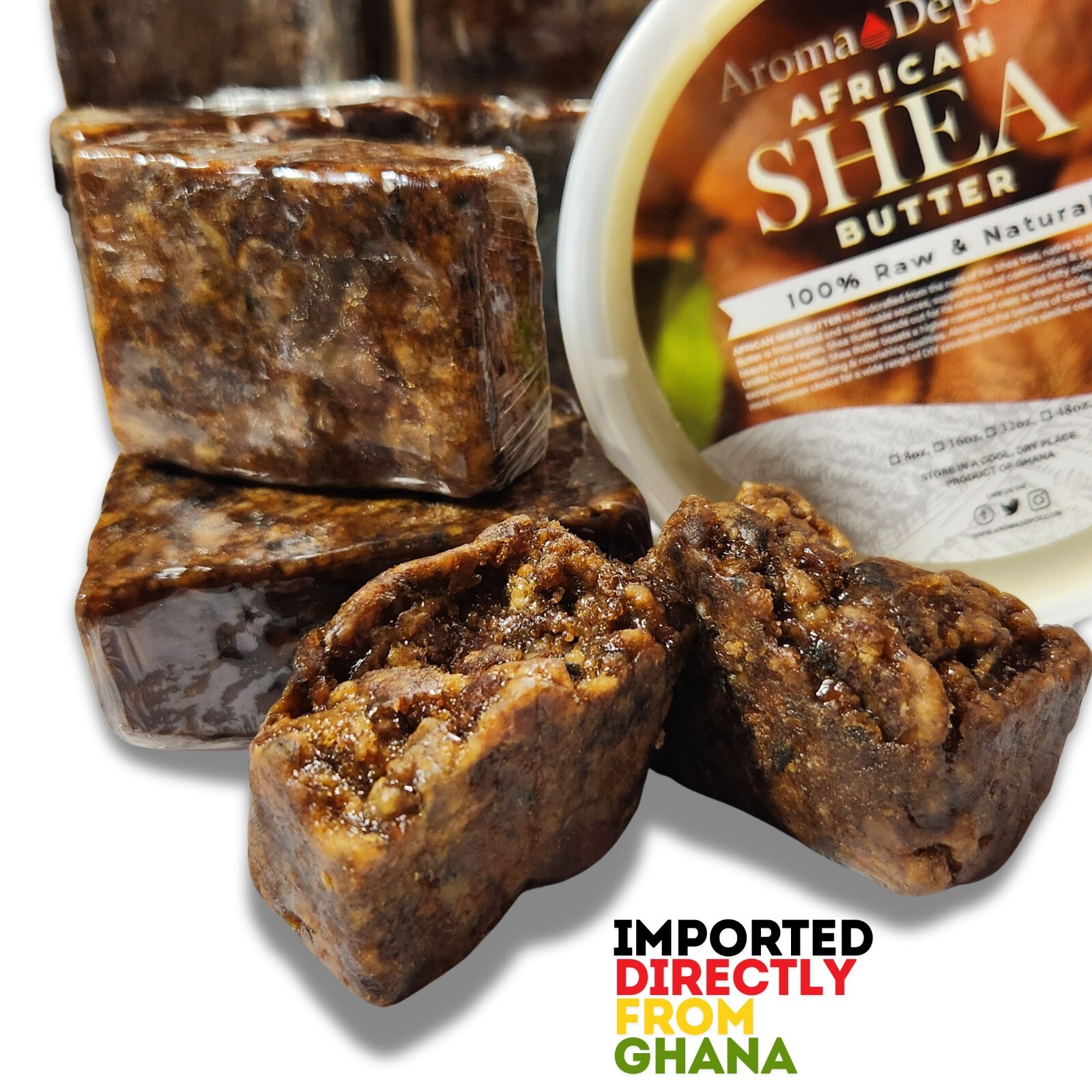 Raw African Black Soap Bar 2 oz. 100% Raw Organic Natural Unrefined Wholesale