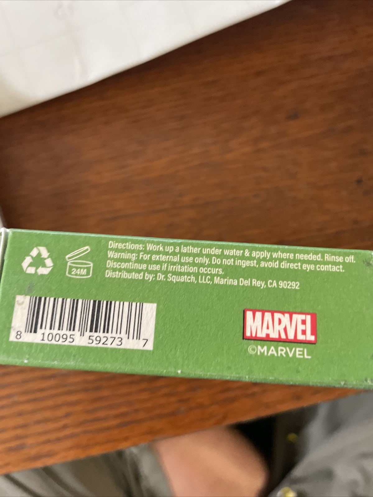 Lot of 2 Dr. Squatch Limited Edition Scrub Smash Natural Soap Bar MARVEL Hulk