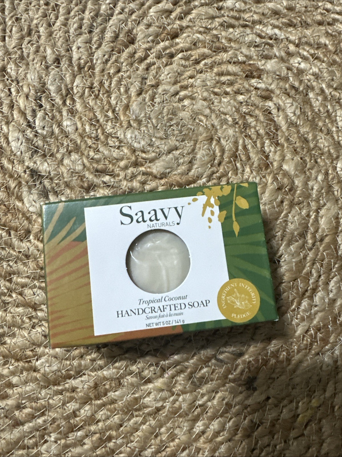 Tropical Coconut Handcrafted Soap 5 Oz