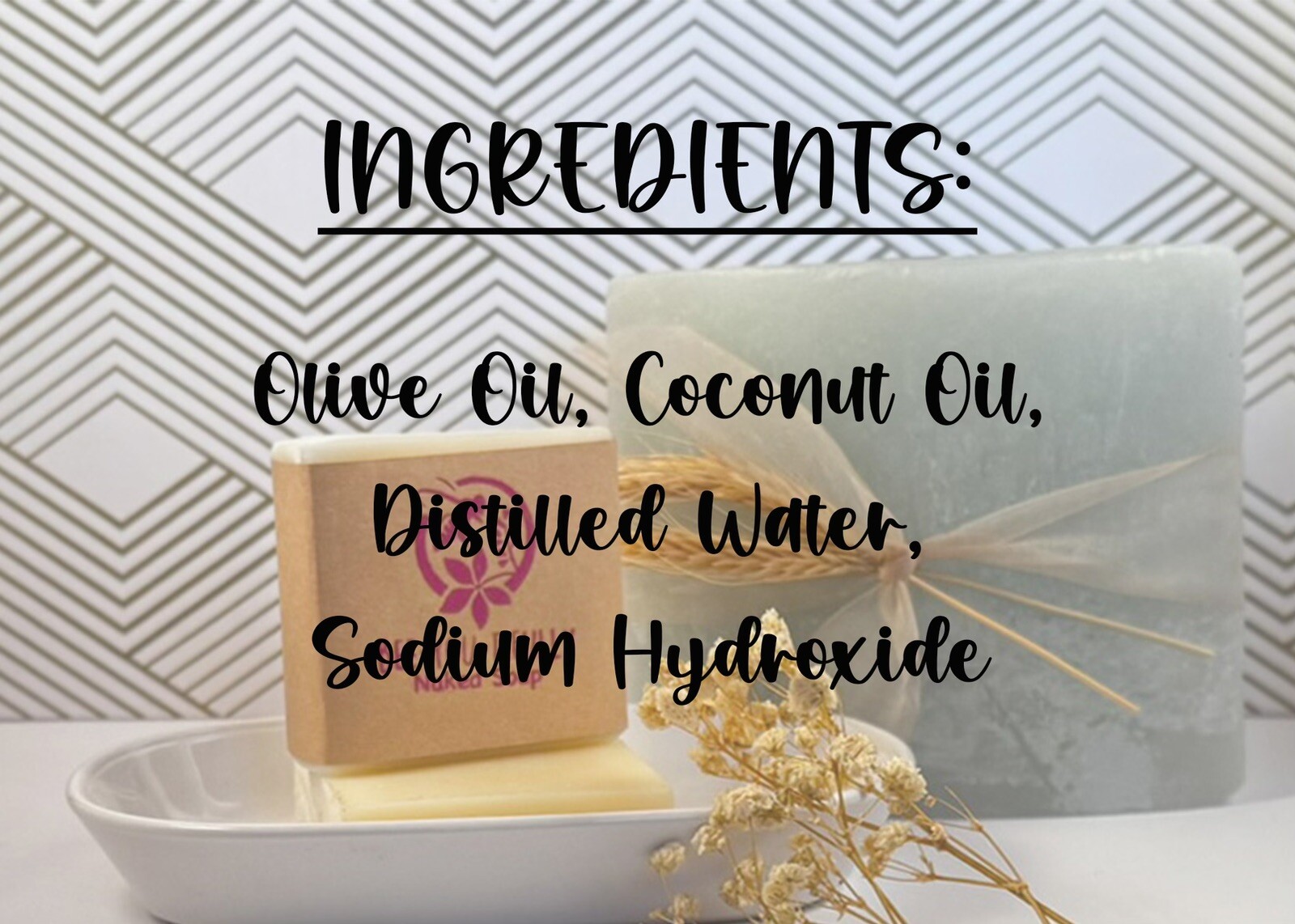 Pure Coconut and Olive Oil Soap – All Natural, No Dyes, No Fragrance