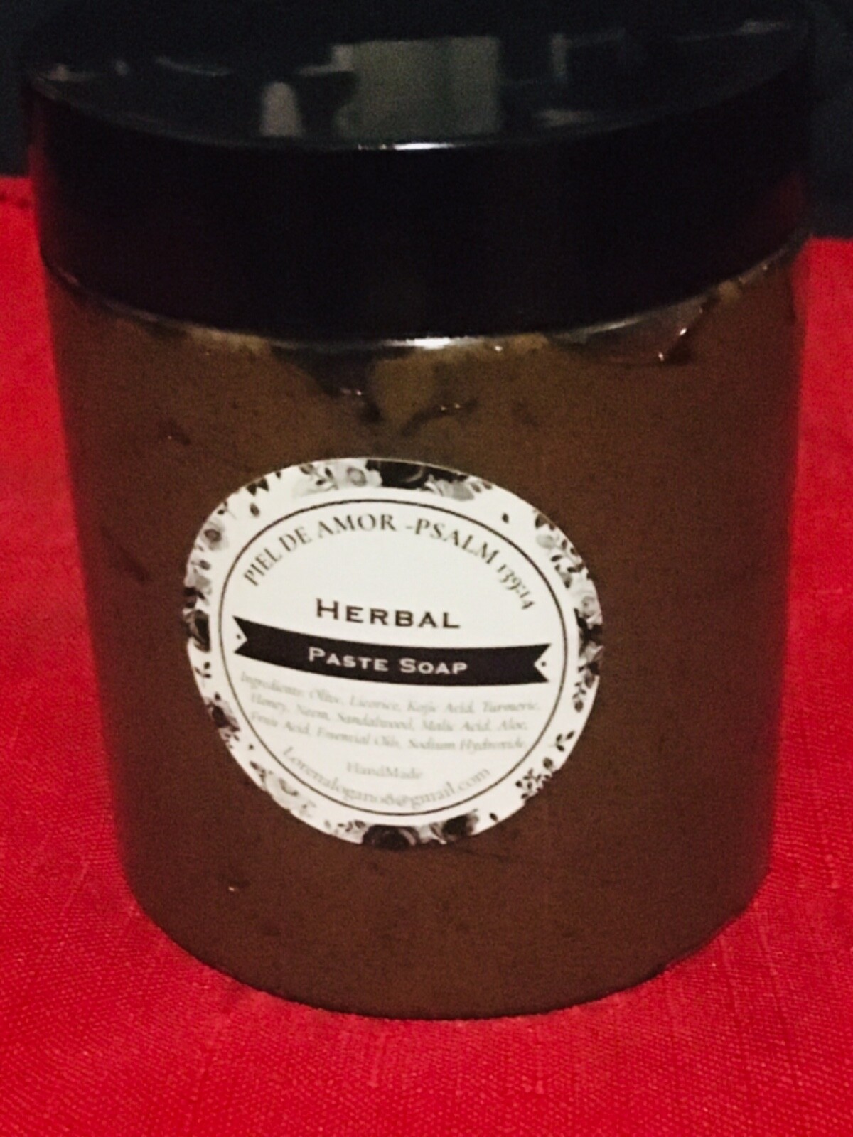 Piel De Amor Herbal Instant Brightening Hand Made Paste Soap. Size 80z