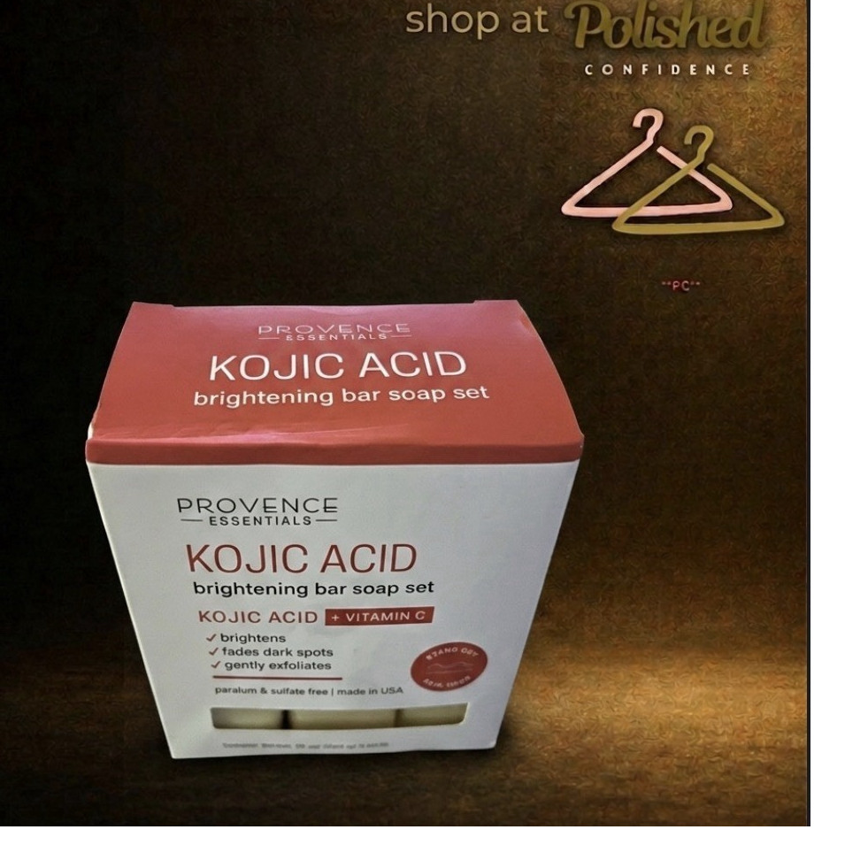 Provence Essentials Kojic Acid Vitamin C Bar Soap Paraben-Free 3x10oz