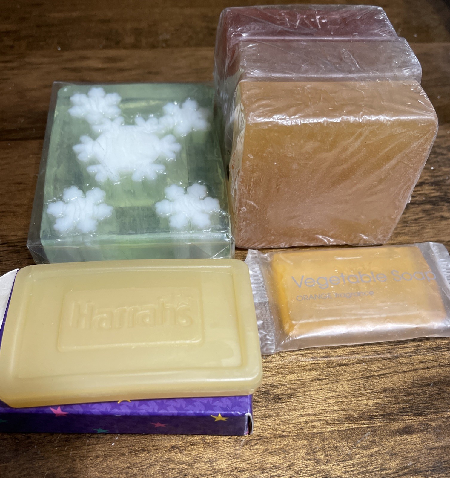Lot Of 6 Glycerin Soaps Mixed Brands Harrahs Twos Company Concerto All New