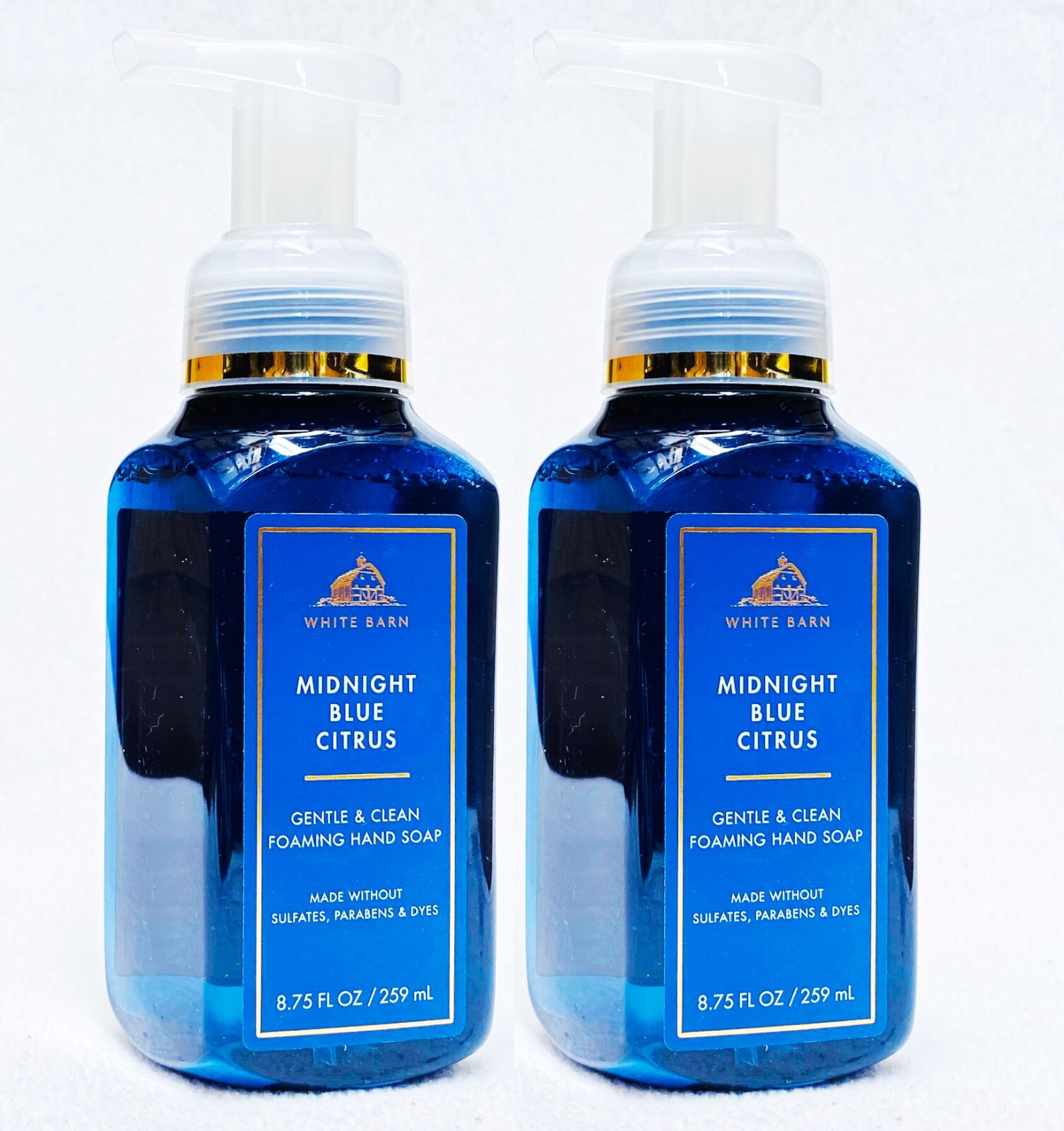 2 Bath & Body Works MIDNIGHT BLUE CITRUS Gentle Foaming Hand Soap 8.75 oz