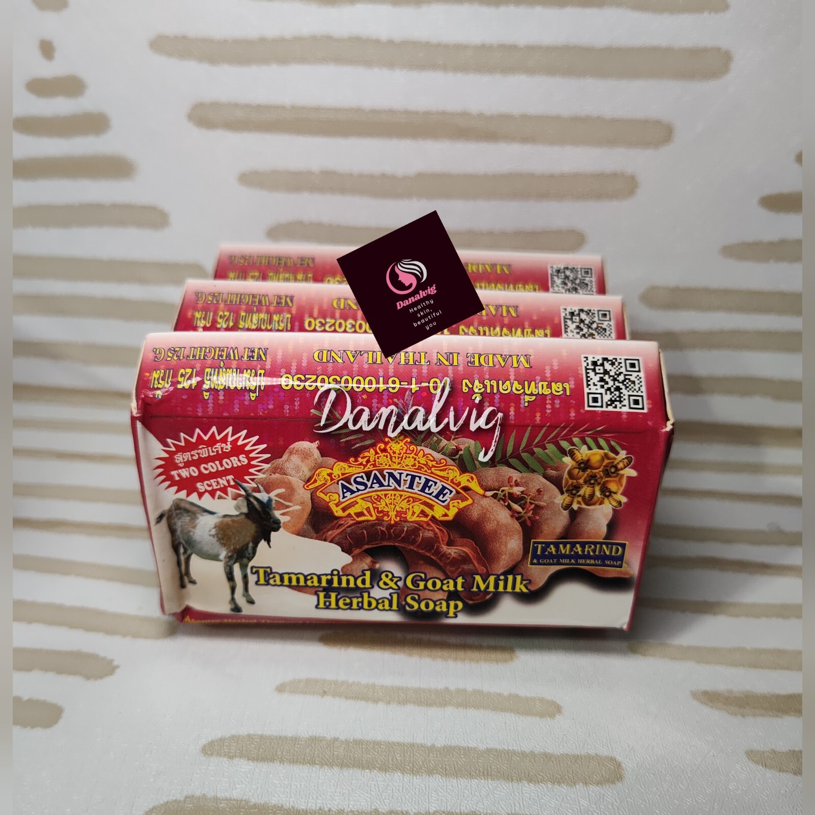 Asantee Tamarind Goat Milk Honey Herbal Lightenin Soap Thailand 125g 🇱🇷