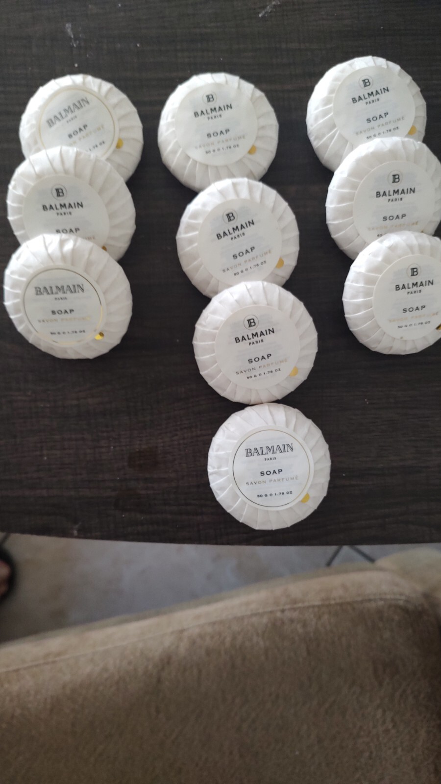 Lot of 10 Balmain Paris Travel Soap Savon Parfume 50 G 1.76 Oz