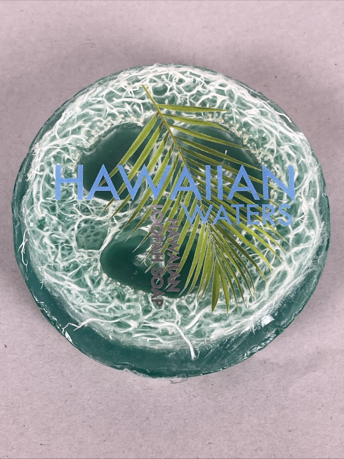 New Hawaiian Loofah Soap Hawaiian Waters 4.75 0z