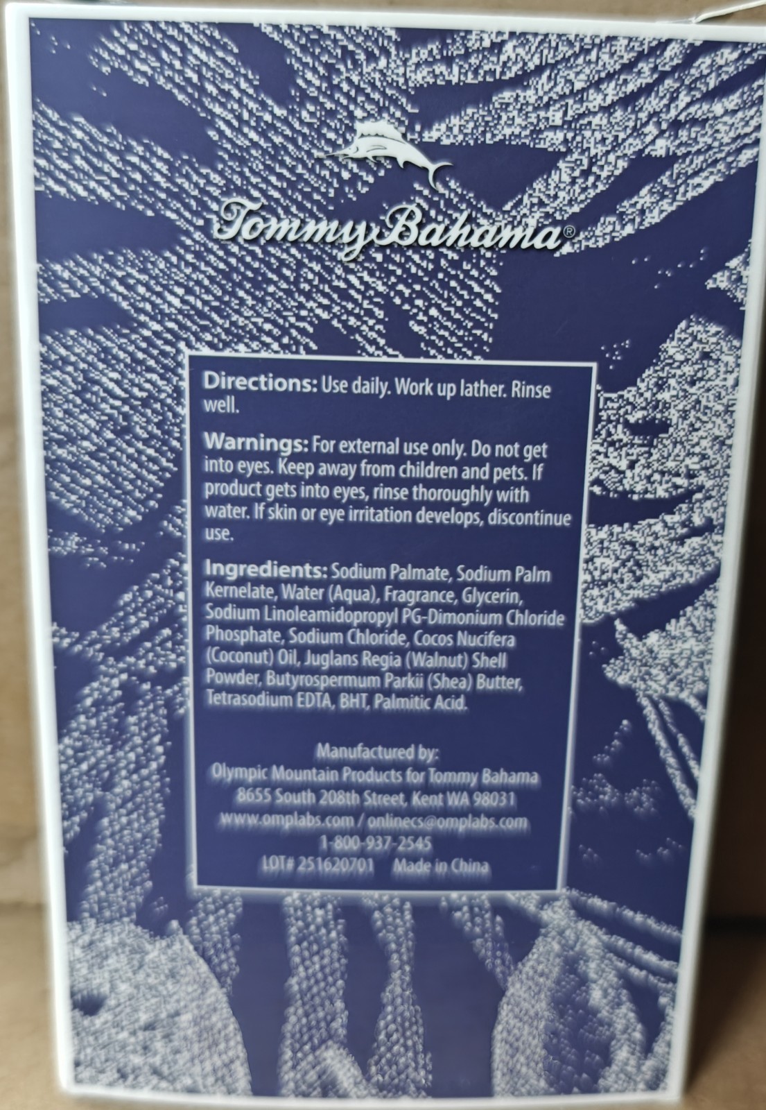 Tommy Bahama ~ Eucalyptus Mint Exfoliating Bar Soap 10 oz