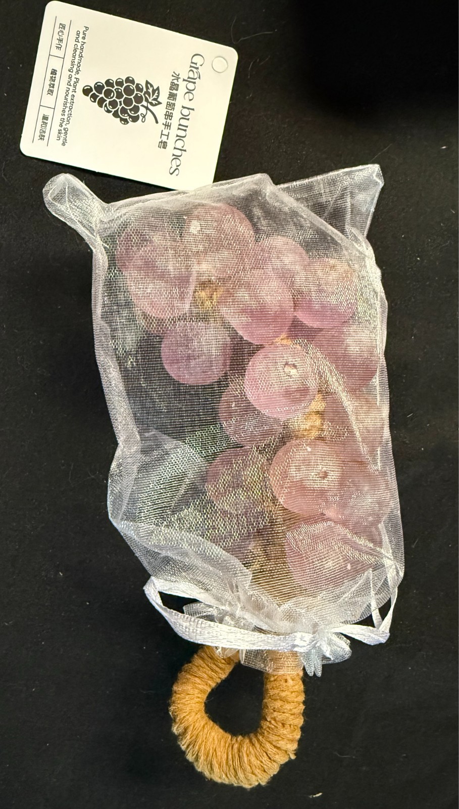 Grape Soap on a Rope – Aromatic Bar Soap Purple Grapes Scent