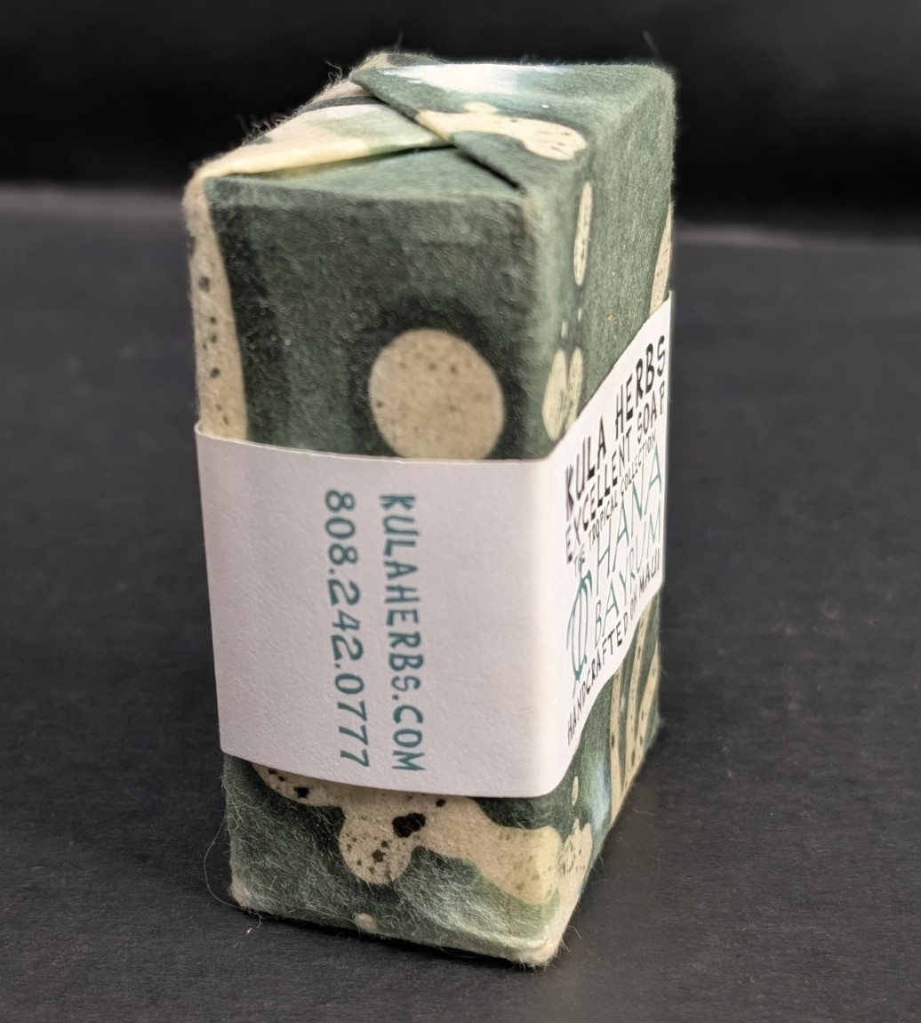 Kula Herbs Excellent Soap Tropical Collection Hana Bay Rum Maui Handcrafted