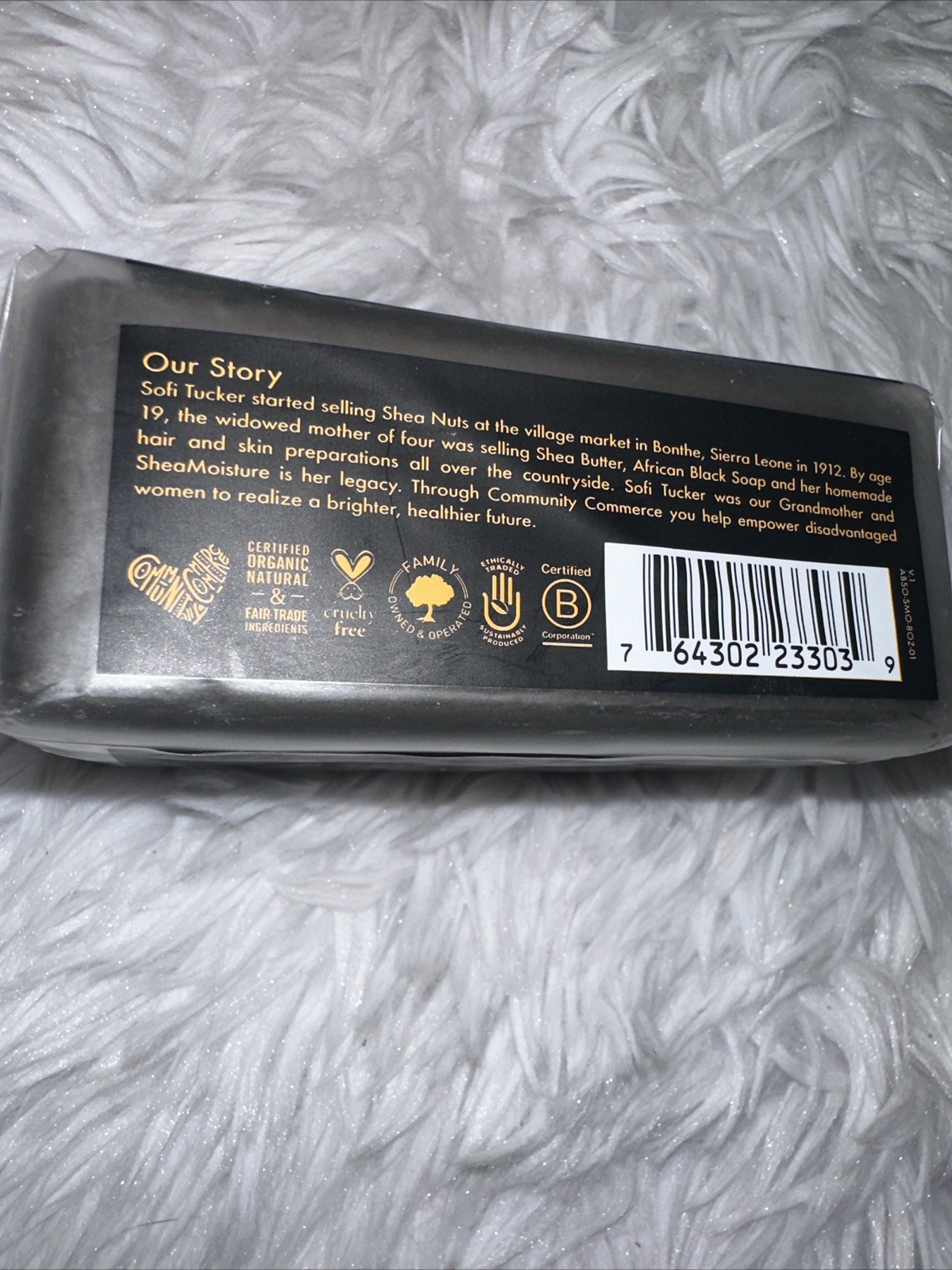 Shea Moisture African Black Soap with Shea Butter severely dry troubled skin NEW