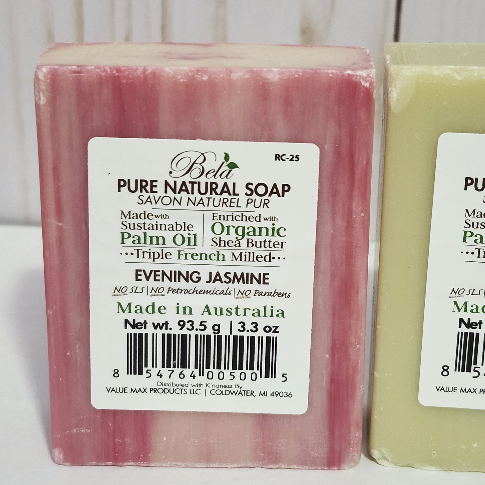 3-Bela Organic Shea Butter Triple Milled Natural Soaps 3.3 oz. Bars 3 Scents