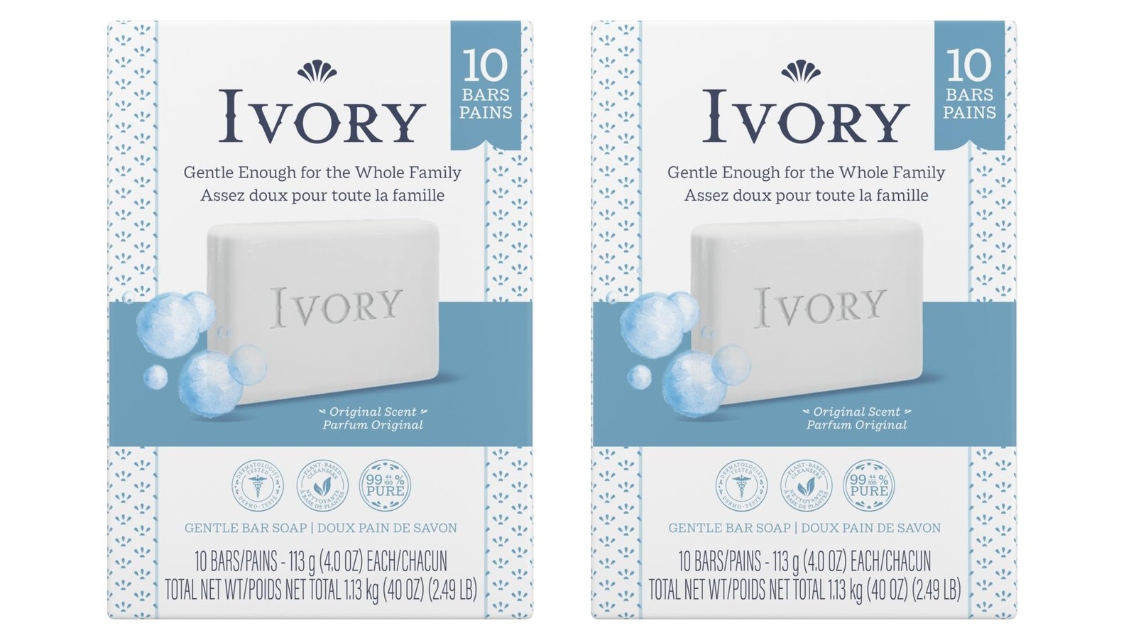Clean Original Bar Soap, 4 Ounce, 10 Count (Pack of 2) Total 20 Bars
